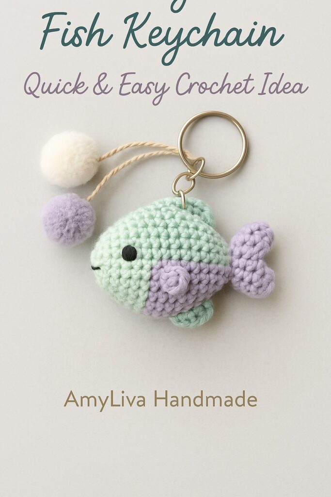 Free Mini Amigurumi Fish Pattern – Perfect for Keychains & Gifts!
Discover this beginner-friendly amigurumi fish crochet pattern, ideal for making cute keychains or handmade gifts.
This free PDF includes step-by-step instructions, photos, and clear stitches — a perfect quick project for all crochet lovers!